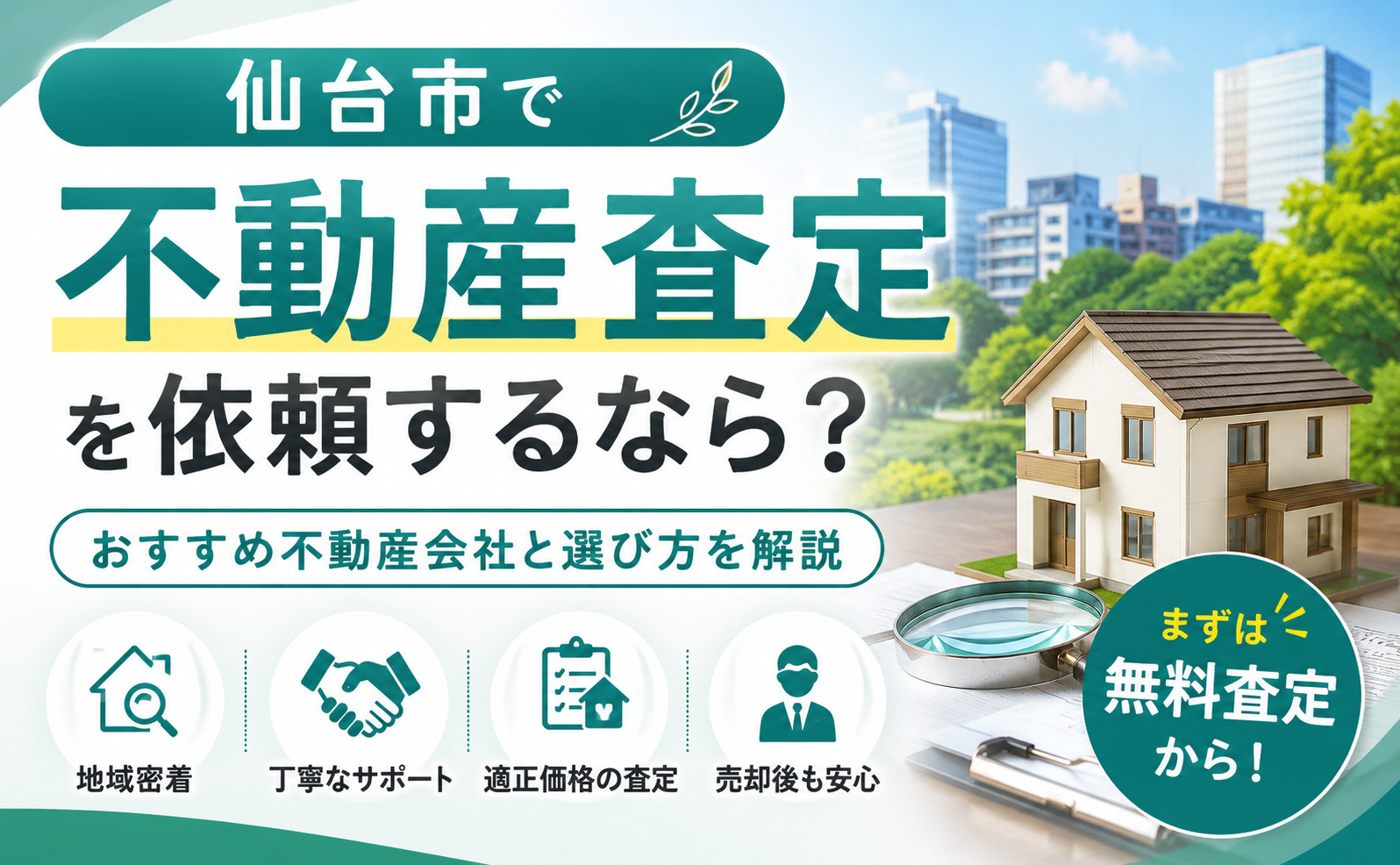 【2026年版】仙台市で不動産査定を依頼するならどこがおすす...の画像