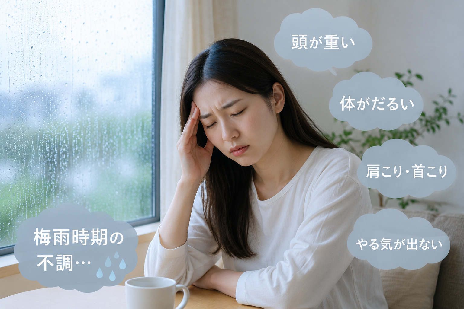 梅雨時期のむくみ・頭痛・だるさはなぜ起こる?原因と今日からで...の画像