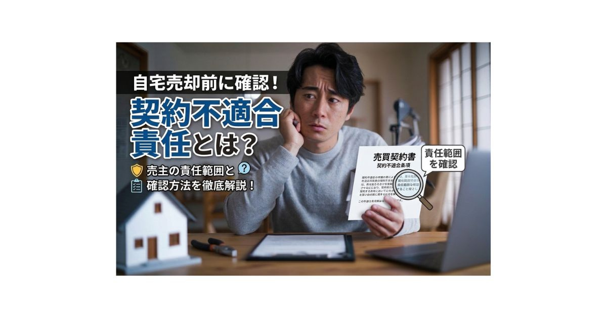 契約不適合責任とは何か？売主の責任範囲を自宅売却前に確認する...の画像