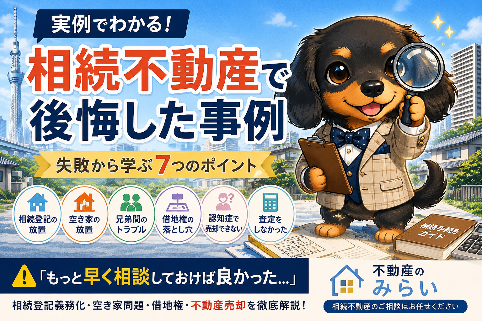 相続不動産で後悔した事例 「もっと早く相談すれば良かった」と...の画像