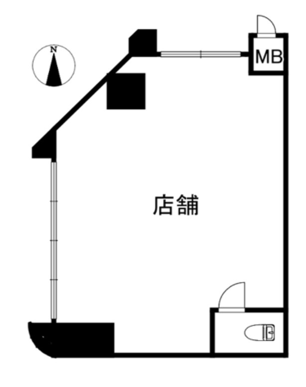 谷町９丁目エリア！角地１階路面店舗！約7.8坪！軽飲食店相談...の画像