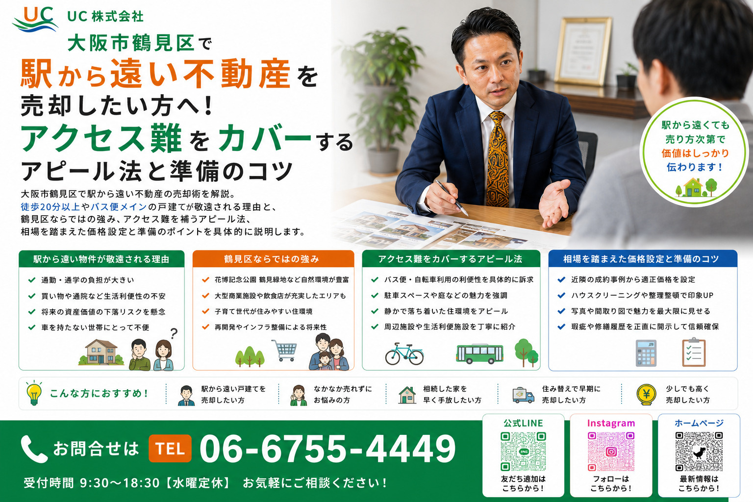 大阪市鶴見区で駅から遠い不動産を売却したい方へ！アクセス難を...の画像