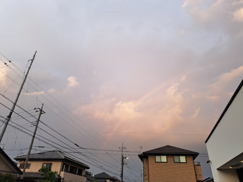 ☆一日の終わりに見つけた虹☆の画像