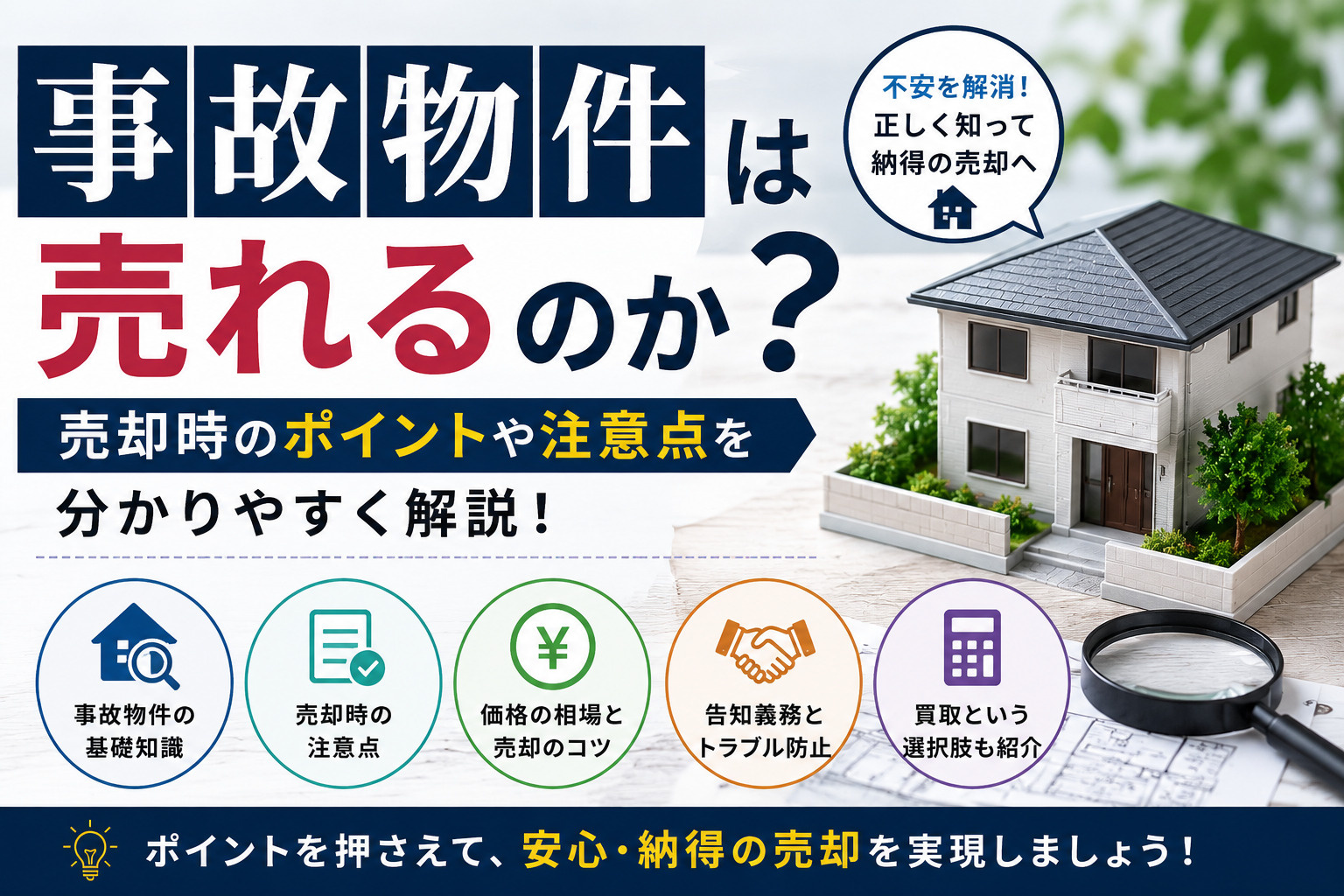 事故物件は売れるのか？売却時のポイントや注意点を分かりやすく...の画像