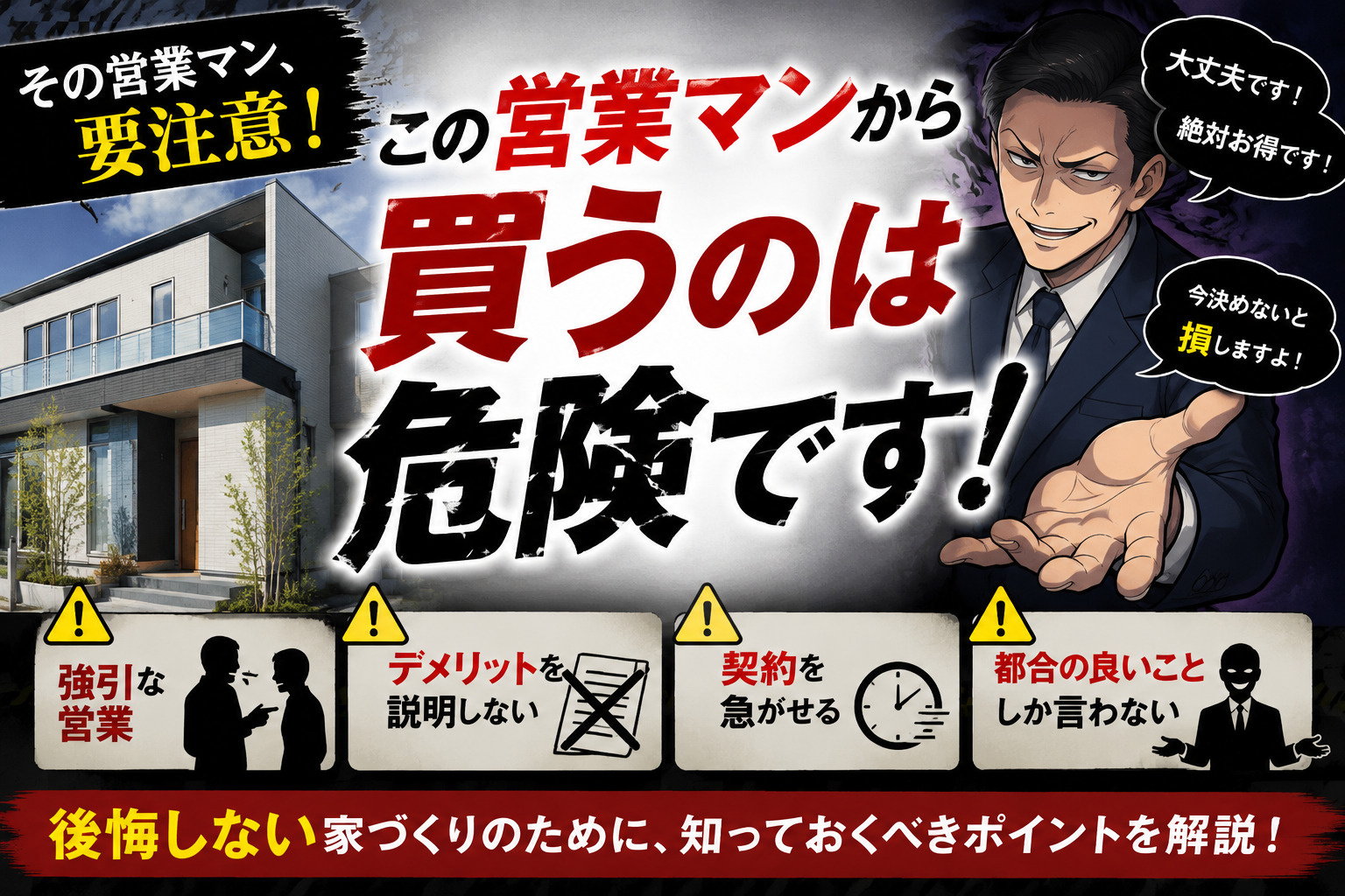 その営業マン、本当に信頼できますか？家を買う前に知っておきた...の画像