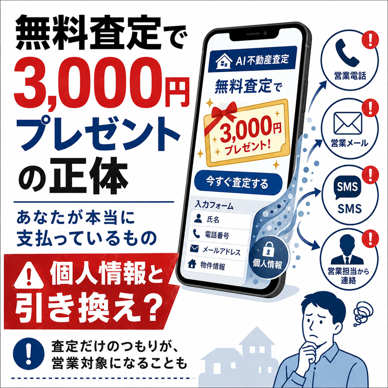 「無料査定で3,000円」プレゼントの正体――あなたが本当に...の画像