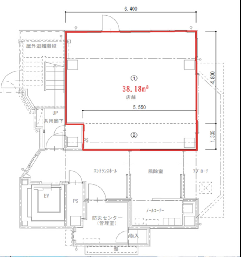 大正駅徒歩2分！新築1階路面店舗！約11.5坪！業種相談！の画像
