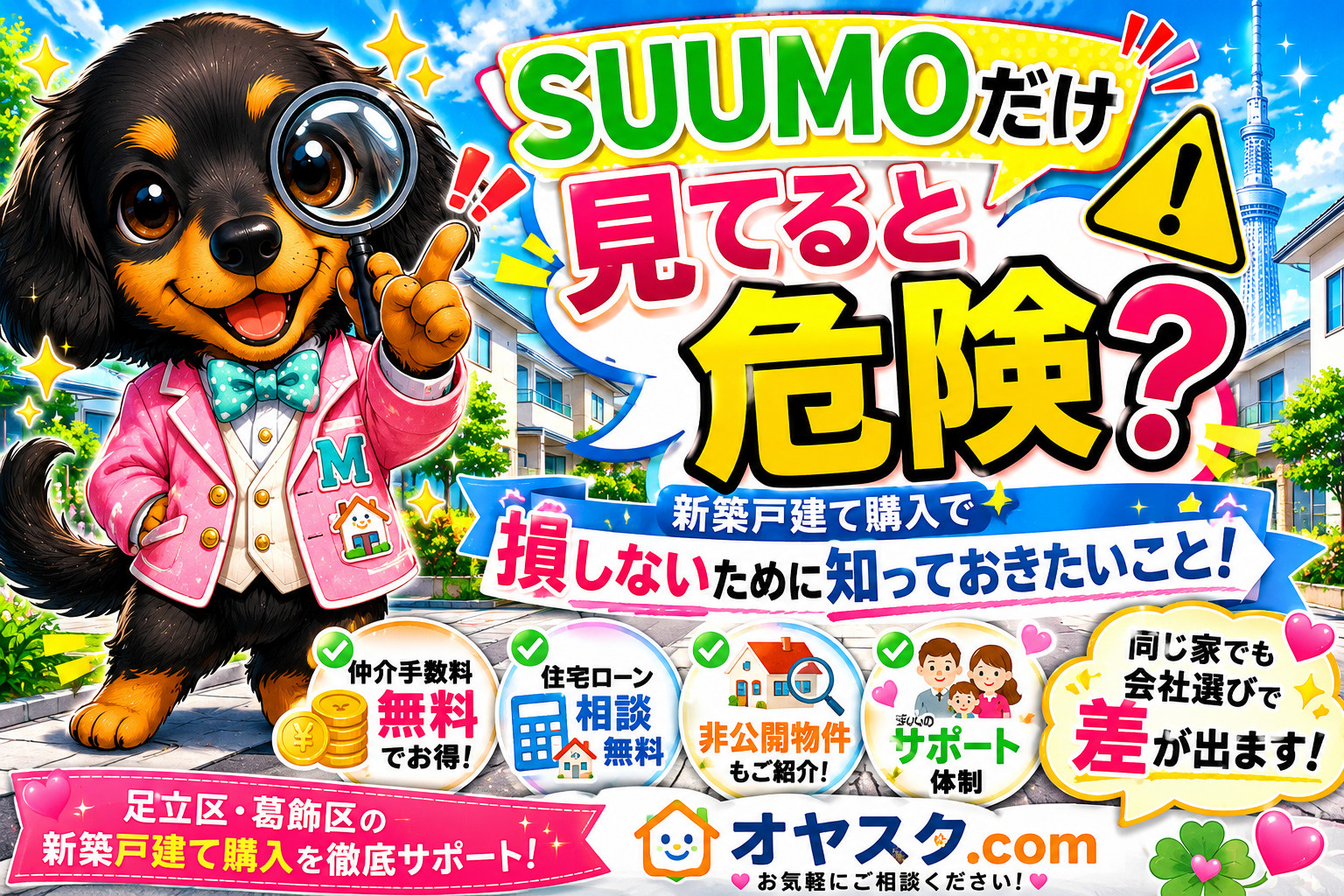 SUUMOだけ見てると危険？｜新築戸建て購入で損をしないため...の画像