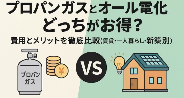 オール電化とプロパンガスを徹底比較の画像