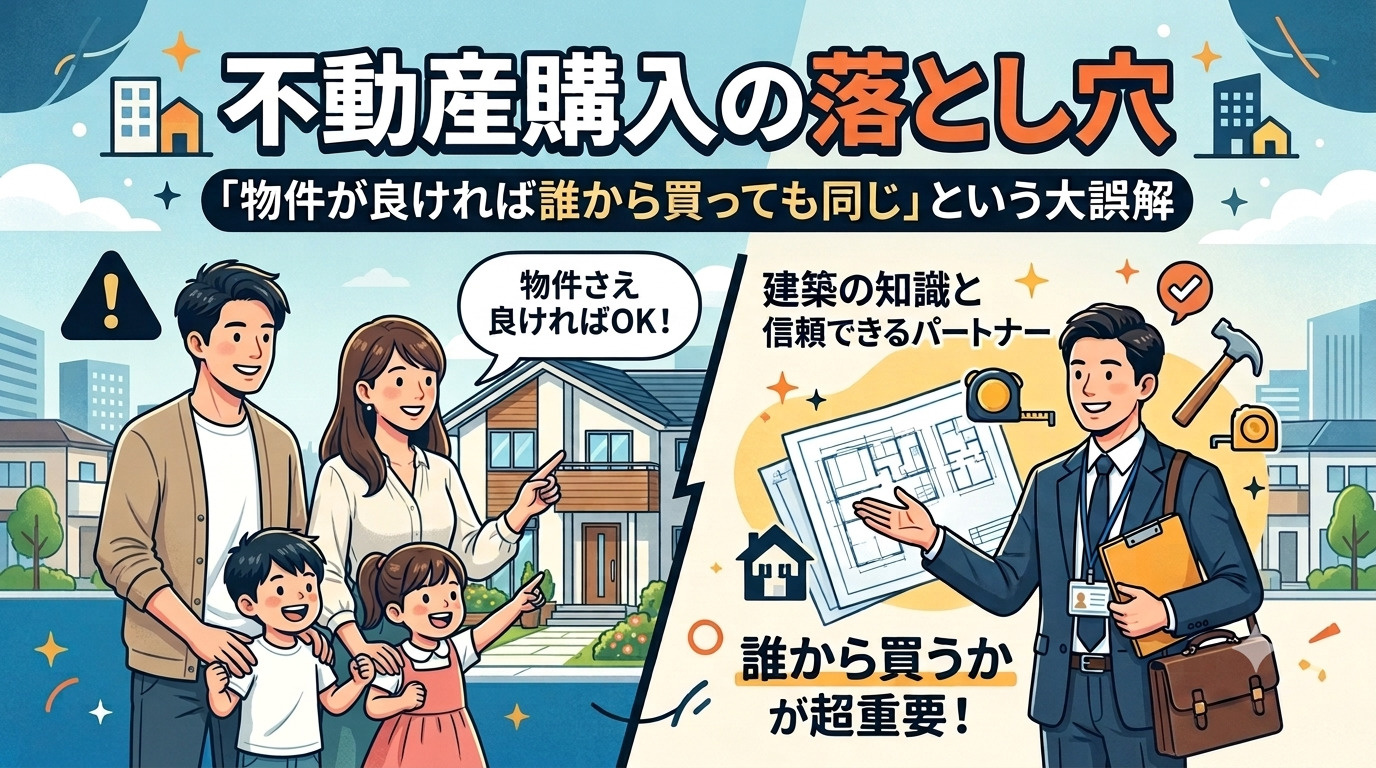 【不動産購入の落とし穴】「物件が良ければ誰から買っても同じ」...の画像
