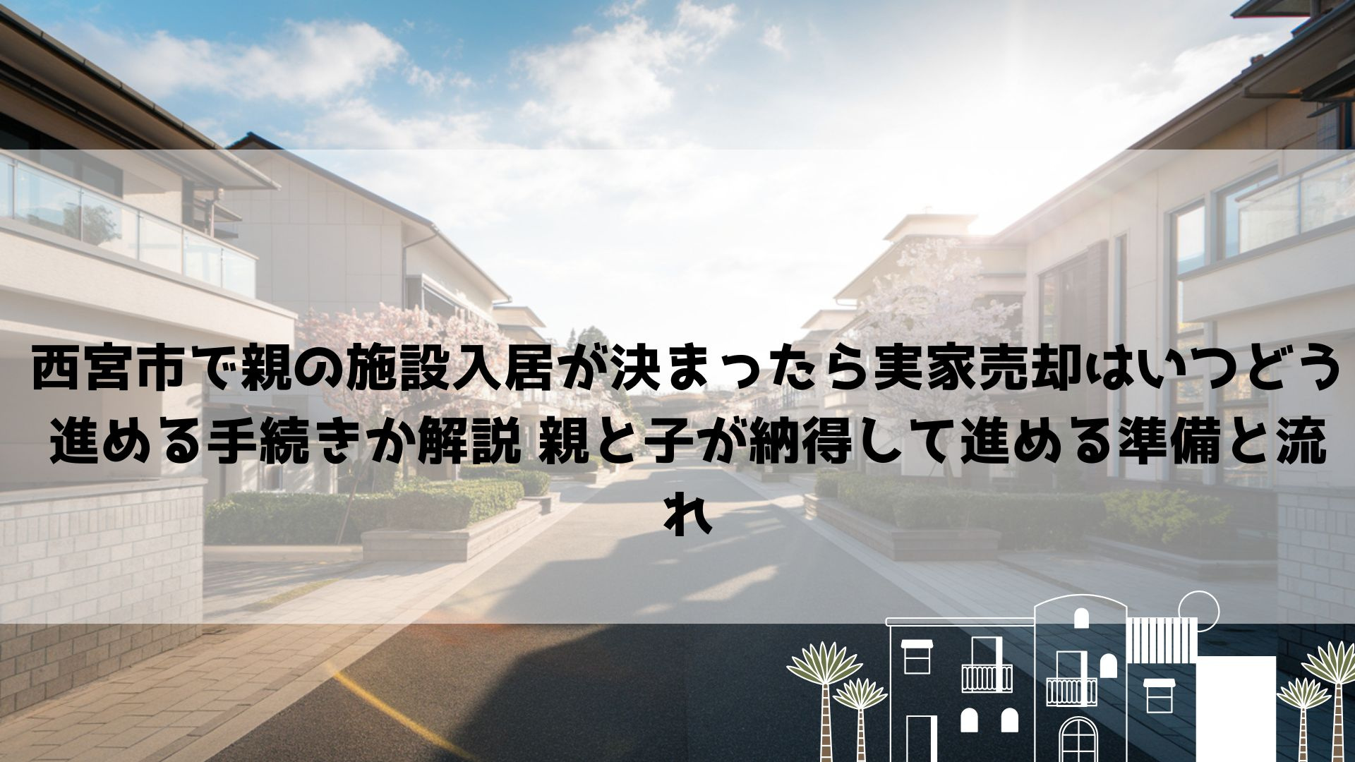 【2026年最新】西宮市で親の施設入居が決まったら実家売却は...の画像