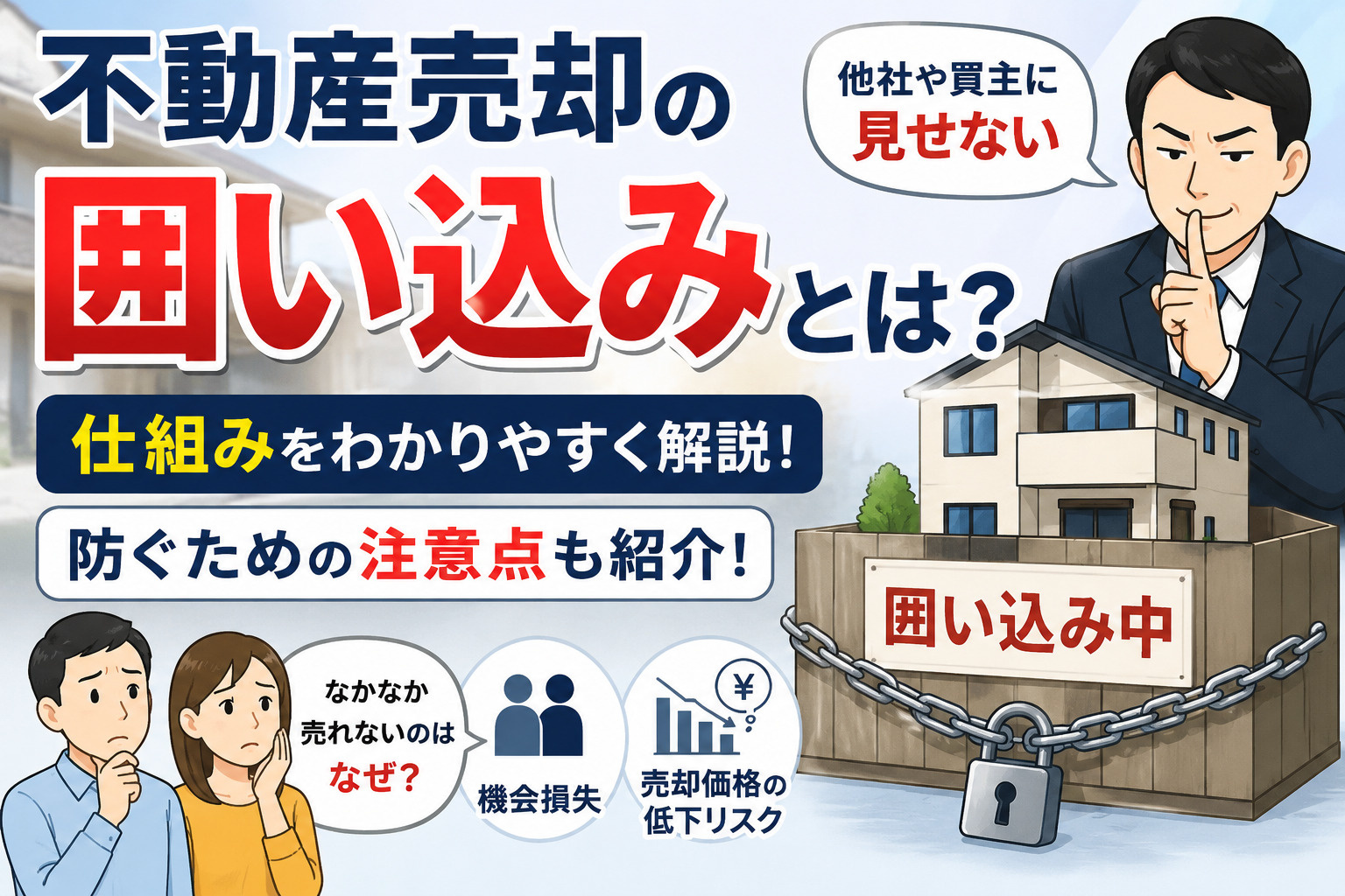 不動産売却の囲い込みとは？仕組みと防ぐための注意点を解説の画像