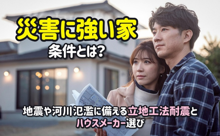 災害に強い家の条件とは？地震や河川氾濫に備える立地工法耐震と...の画像