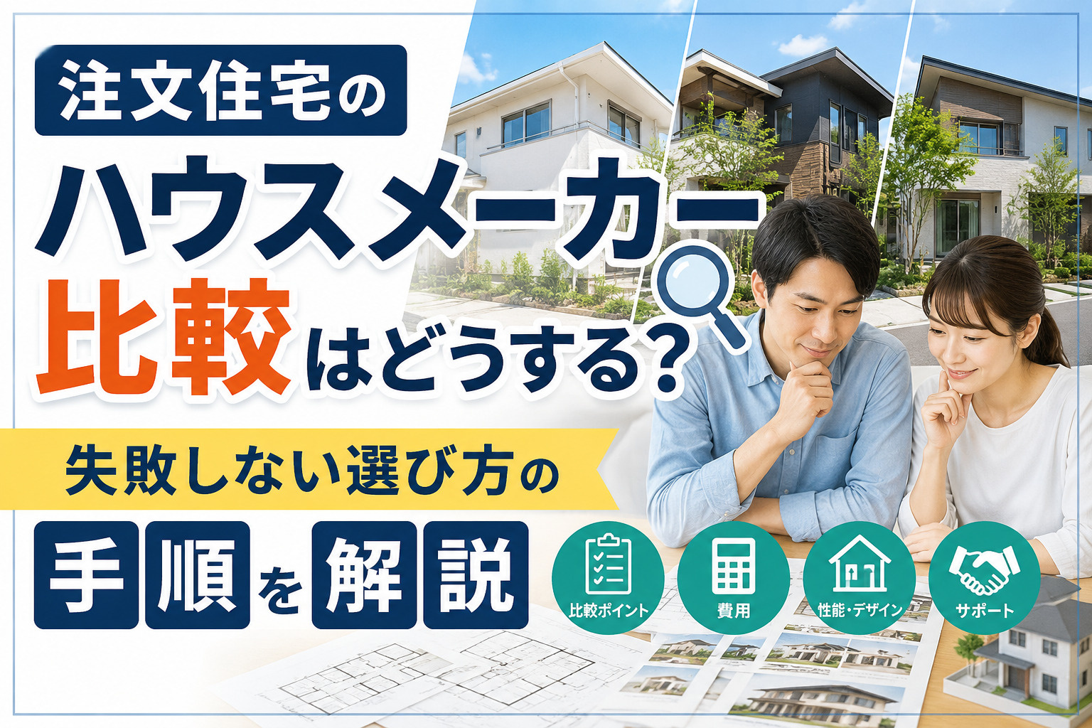 注文住宅のハウスメーカー比較はどうする？失敗しない選び方の手...の画像
