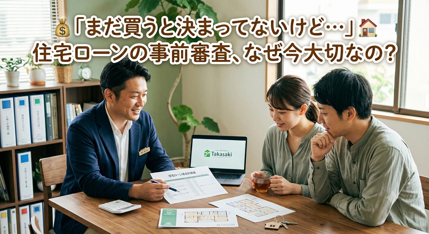 「まだ買うと決まってないけど…」住宅ローンの事前審査を、なぜ...の画像