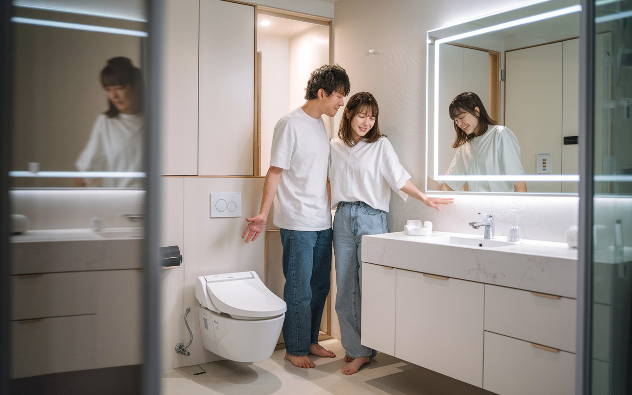 中古住宅の水回りリノベーション入門！トイレと洗面台リフォーム...の画像