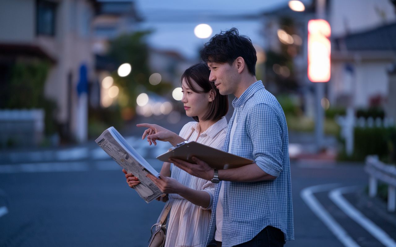 南アルプス市で防犯に配慮した良い土地探し！安心できる道路付け...の画像