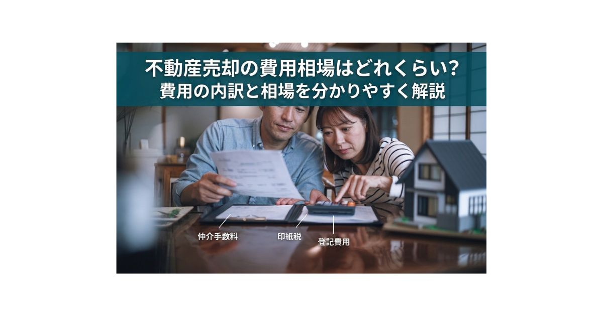 不動産売却の費用相場はどれくらい？費用の内訳と相場を分かりや...の画像