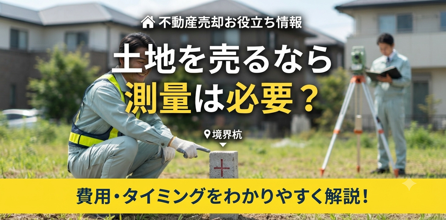 土地を売るなら測量は必要？費用やタイミングをわかりやすく解説...の画像