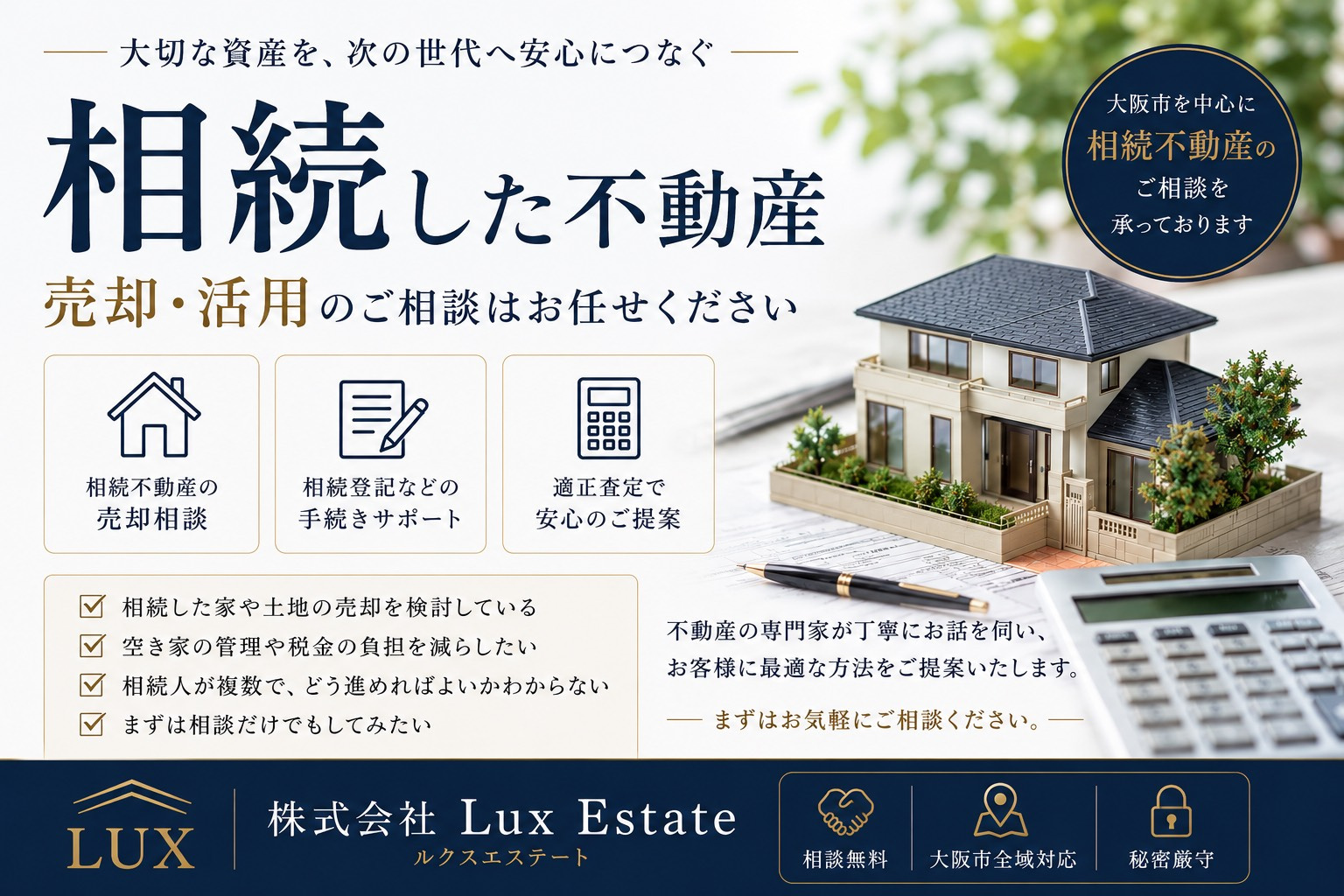 大阪市で相続した不動産を売却する流れ　手続き・費用・注意点を...の画像