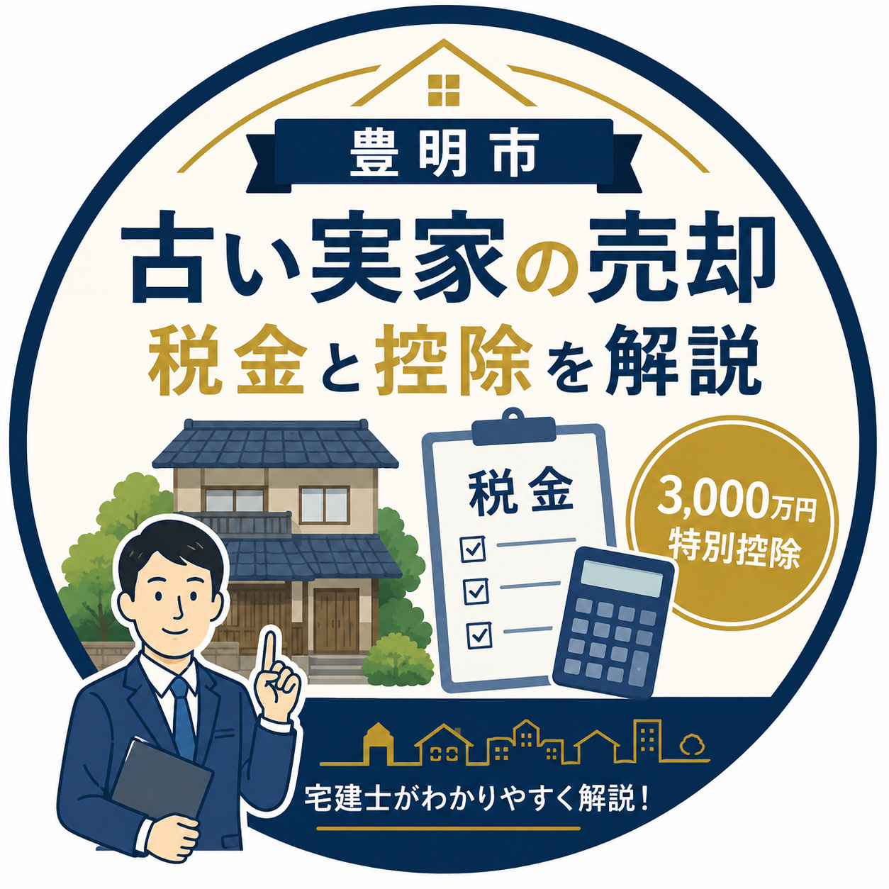 【豊明市】古い実家を処分・売却する際にかかる税金と、使える控...の画像