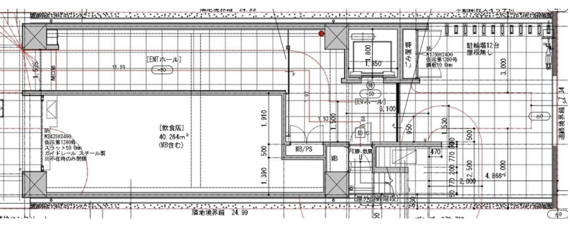 京町堀エリア！新築デザイナーズ１階店舗！約12.1坪！業種相...の画像