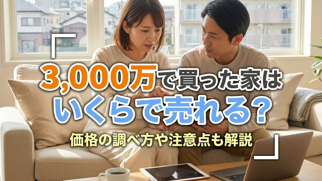 3,000万で買った家はいくらで売れる？価格の調べ方や注意点...の画像