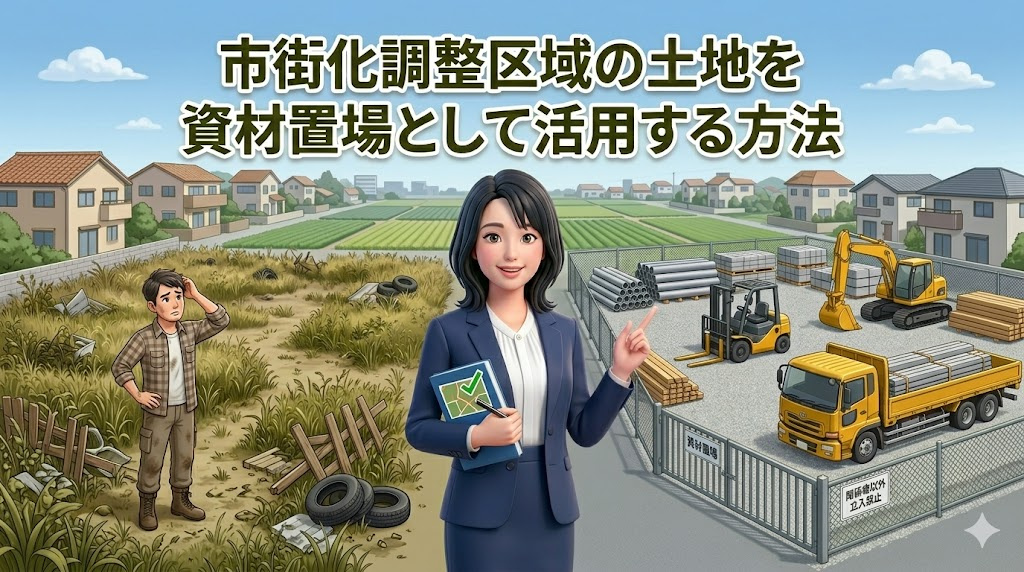 市街化調整区域の土地を資材置場として活用する方法｜メリット・...の画像