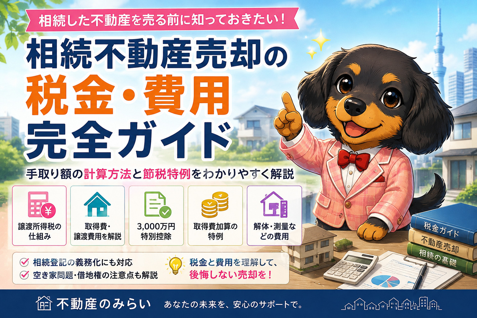 相続不動産売却の税金・費用完全ガイド｜手取り額の計算方法と節...の画像