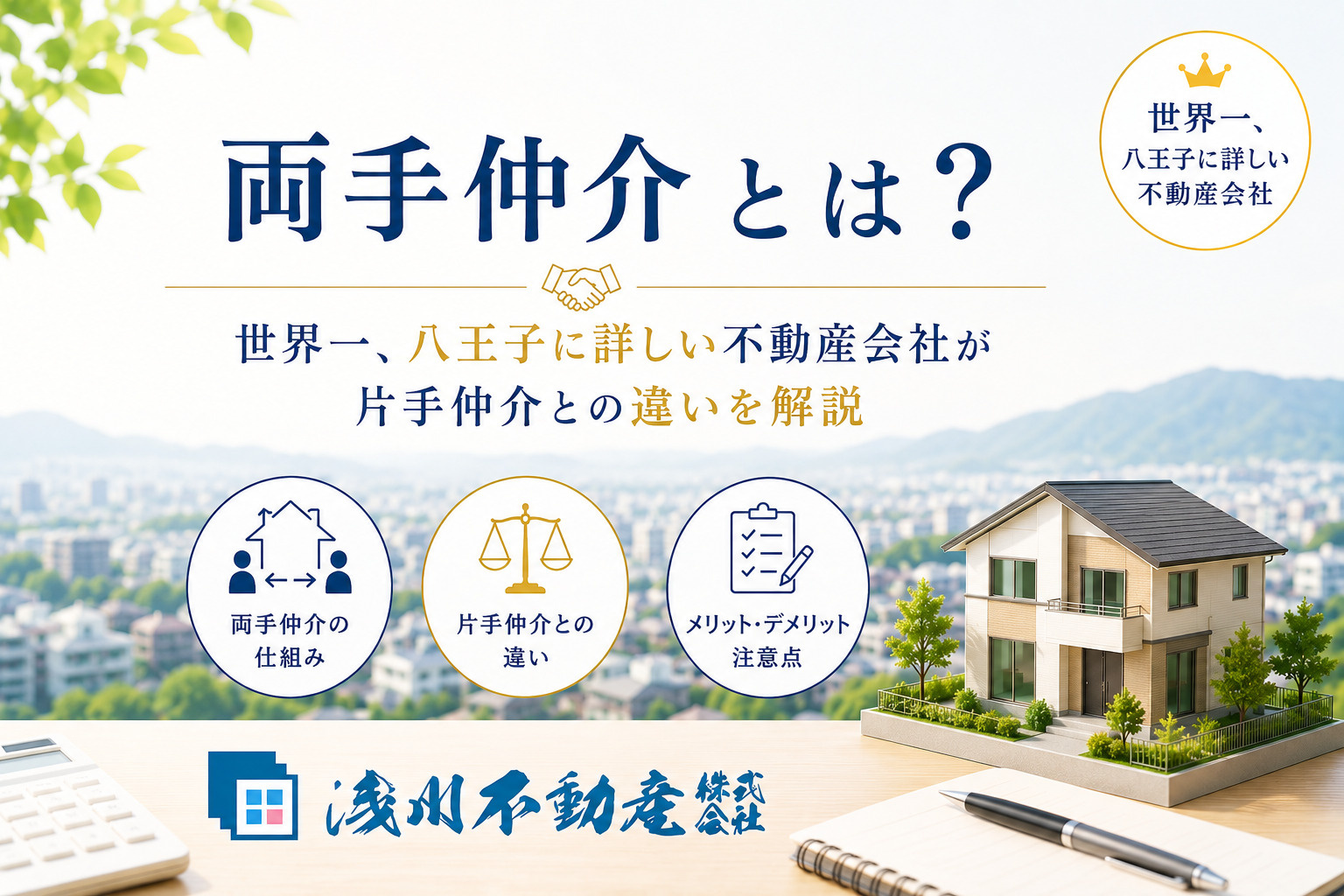両手仲介とは？世界一、八王子に詳しい不動産会社が片手仲介との...の画像