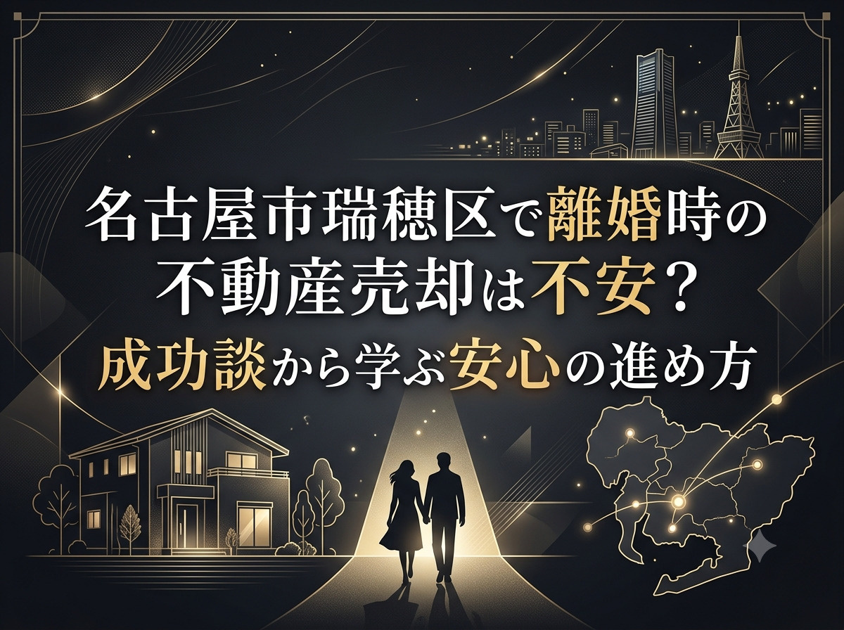 名古屋市瑞穂区で離婚時の不動産売却は不安？成功談から学ぶ安心...の画像