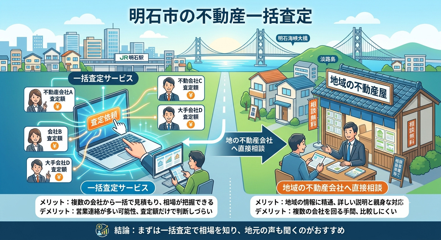 明石市の不動産一括査定はおすすめ？メリット・デメリットと失敗...の画像