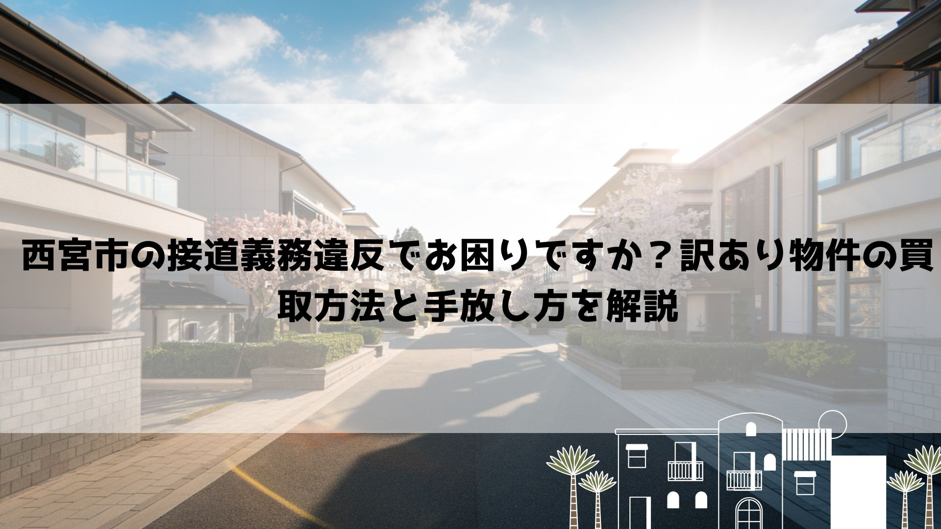 【2026年最新】西宮市の接道義務違反でお困りですか？訳あり...の画像