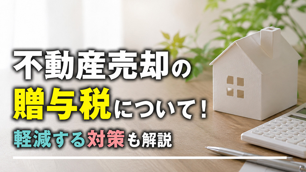 不動産売却の贈与税について！軽減する対策も解説の画像