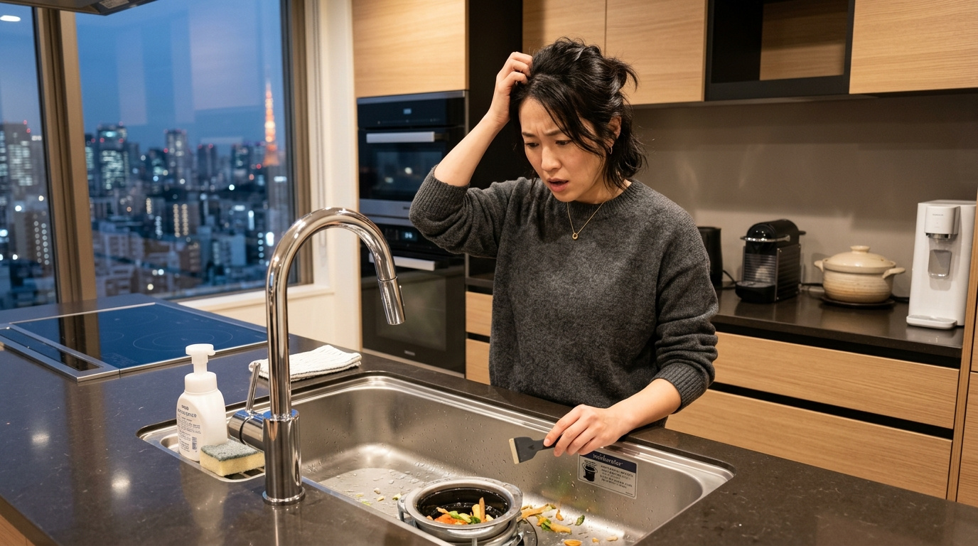 ディスポーザーが詰まった！今すぐできる応急処置と絶対NGな行...の画像