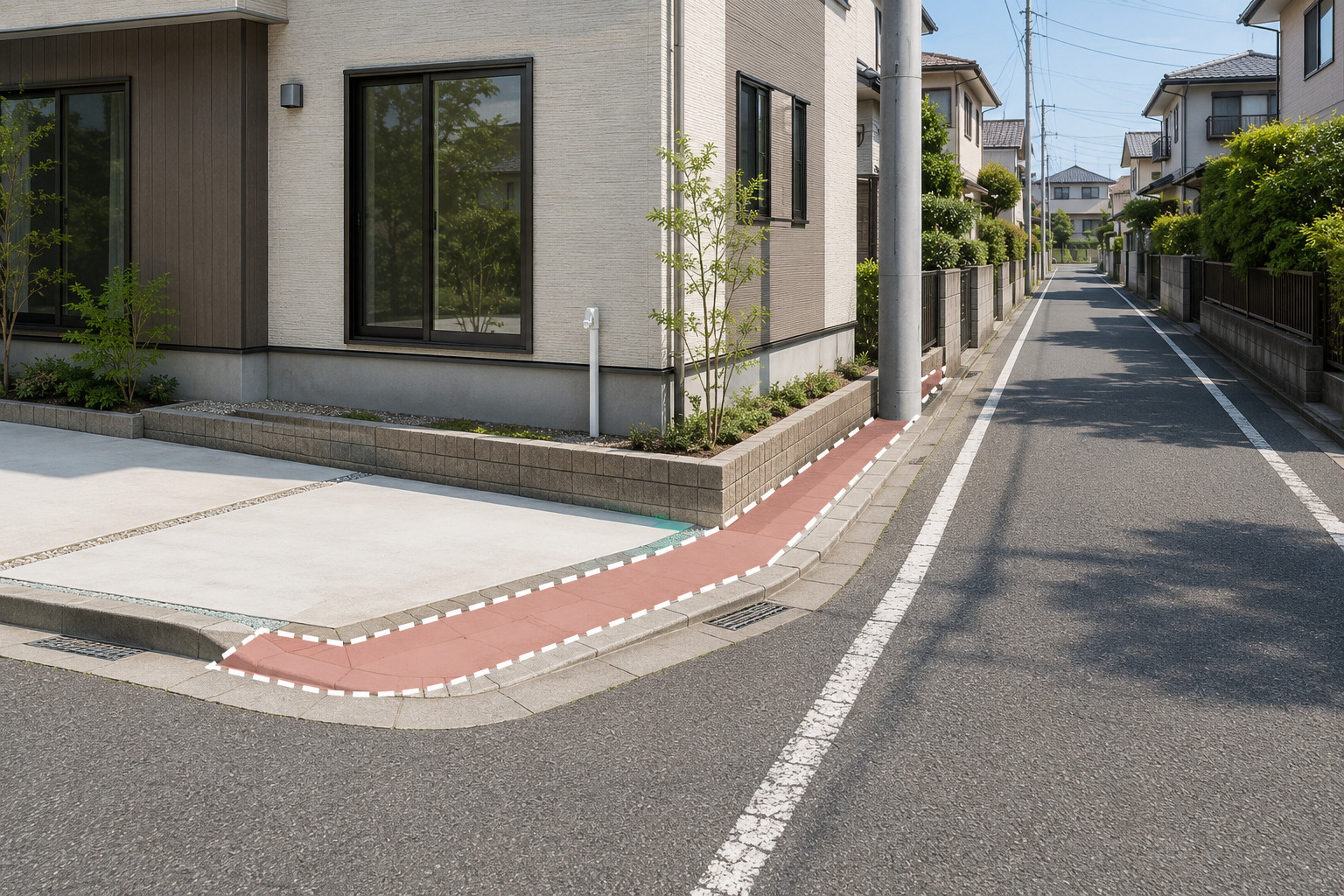 土地が狭くなることも？ ― セットバックと建築の関係の画像