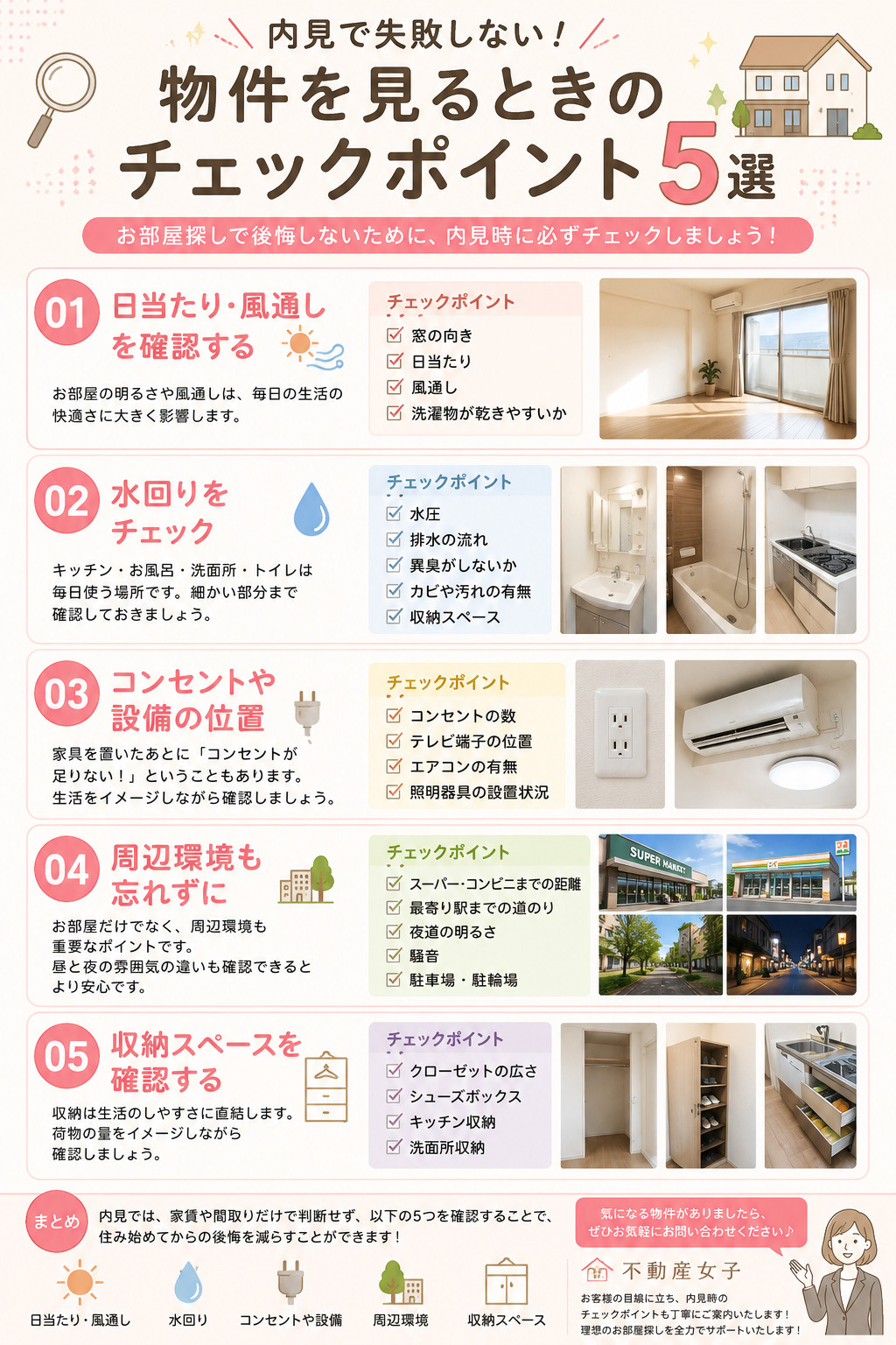 内見で見るときのポイント５選！の画像