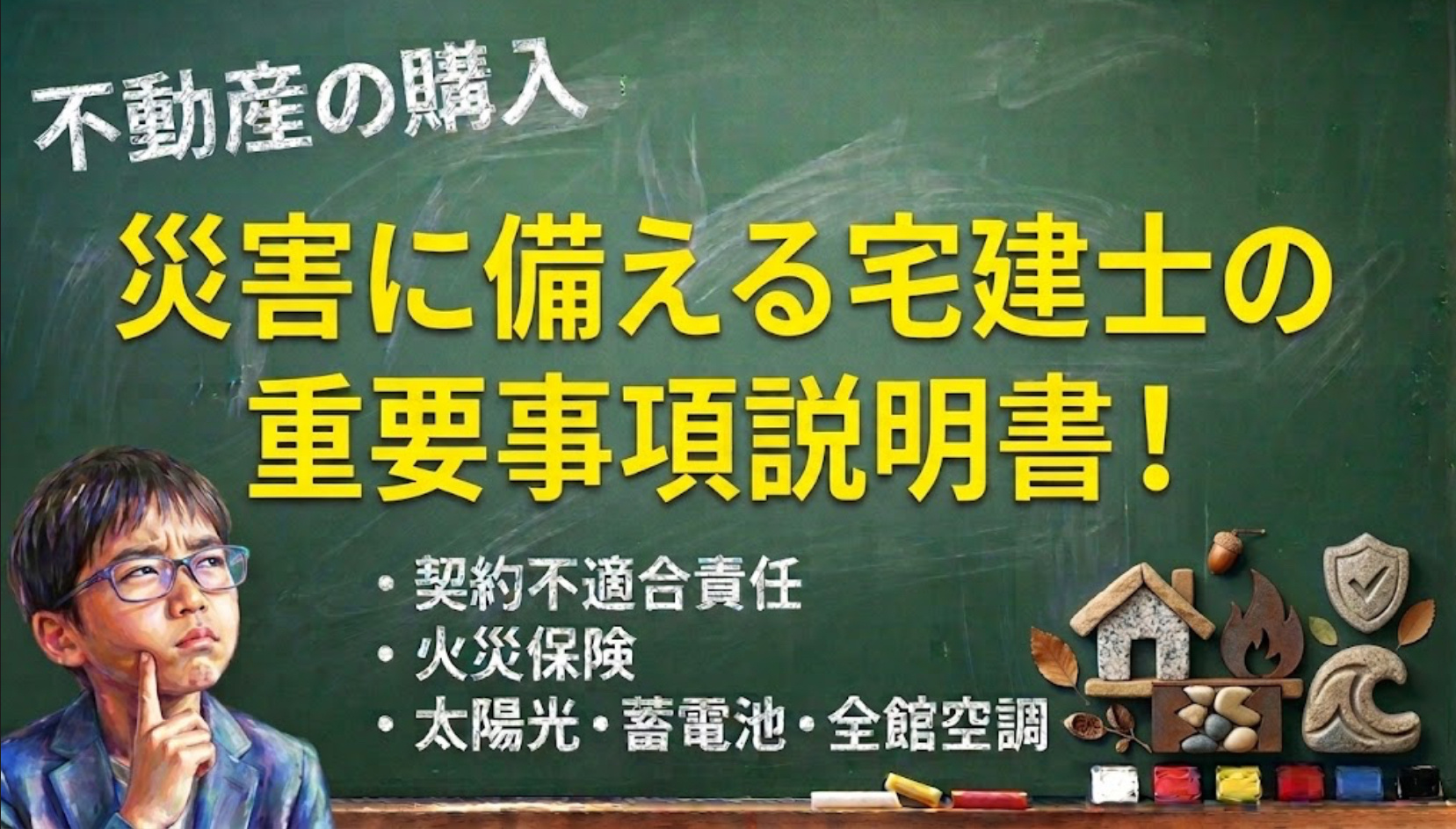 災害に備える宅建士の重要事項説明書！契約不適合責任や火災保険...の画像