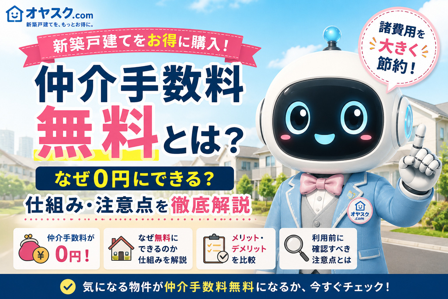 仲介手数料無料とは？なぜ0円にできる？仕組み・注意点を不動産...の画像