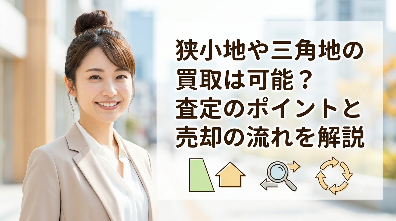 狭小地や三角地の買取は可能？査定のポイントと売却の流れを解説...の画像