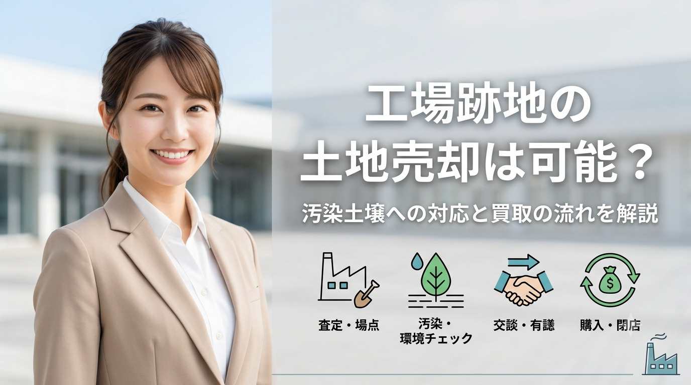 工場跡地の土地売却は可能？汚染土壌への対応と買取の流れを解説...の画像