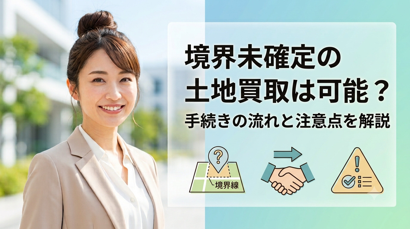 境界未確定の土地買取は可能？手続きの流れと注意点を解説の画像
