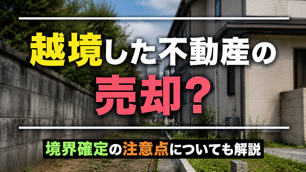 越境した不動産の売却？境界確定の注意点についても解説の画像