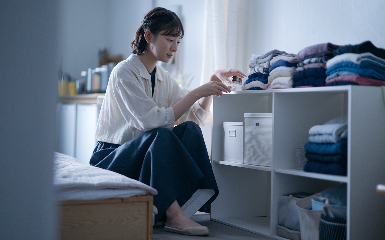 単身ワンルームの収納アイデア！狭くても片付く部屋づくりのコツ...の画像