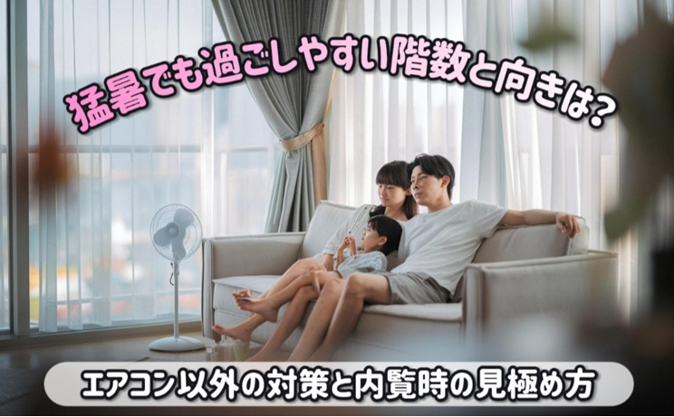 猛暑でも過ごしやすい階数と向きは？エアコン以外の対策と内覧時...の画像