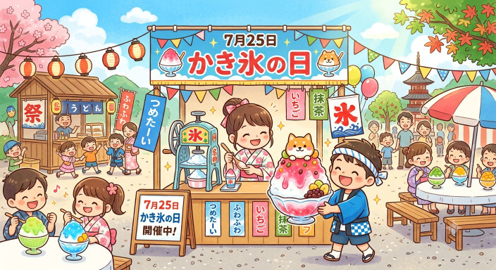 今日は　かき氷の日ですの画像
