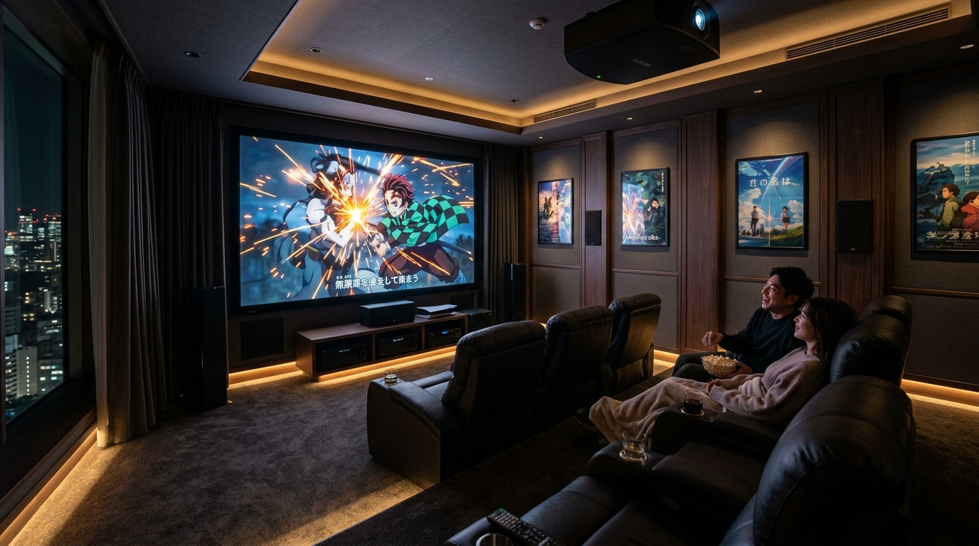 シアタールーム付き高級賃貸。「観たい夜に、観たい映画を。」そ...の画像