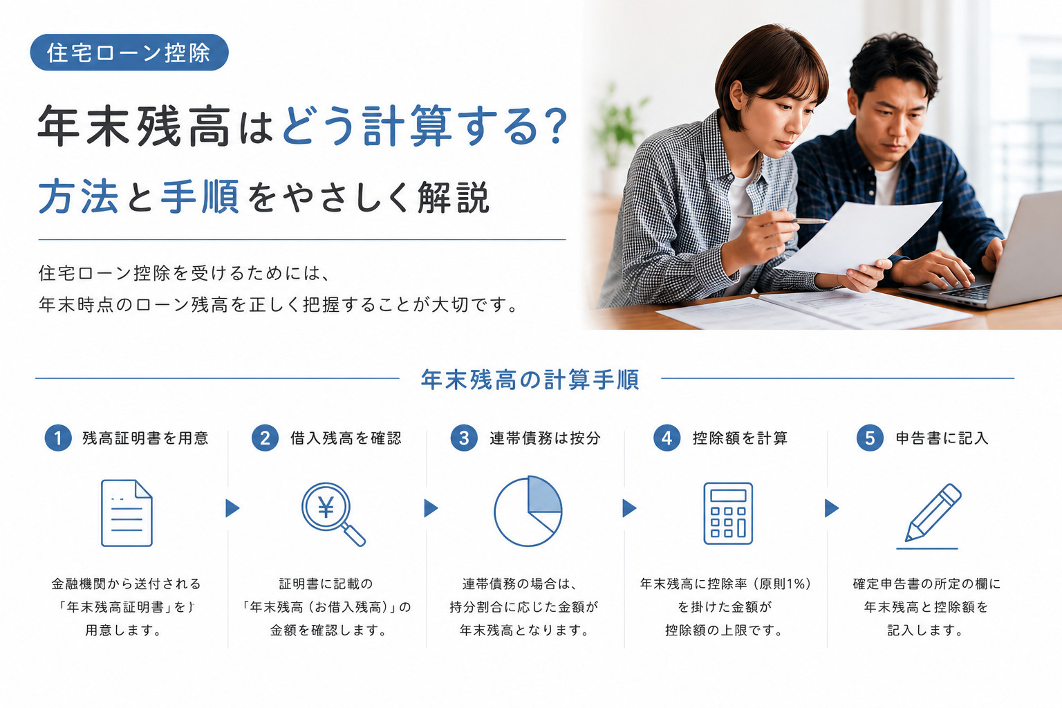 住宅ローン控除の年末残高はどう計算する？北九州の具体的な方法...の画像