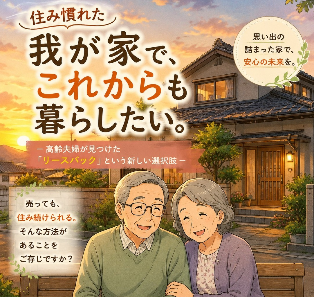 ☆【漫画でわかる】リースバックとは？ 住み慣れた我が家で、こ...の画像