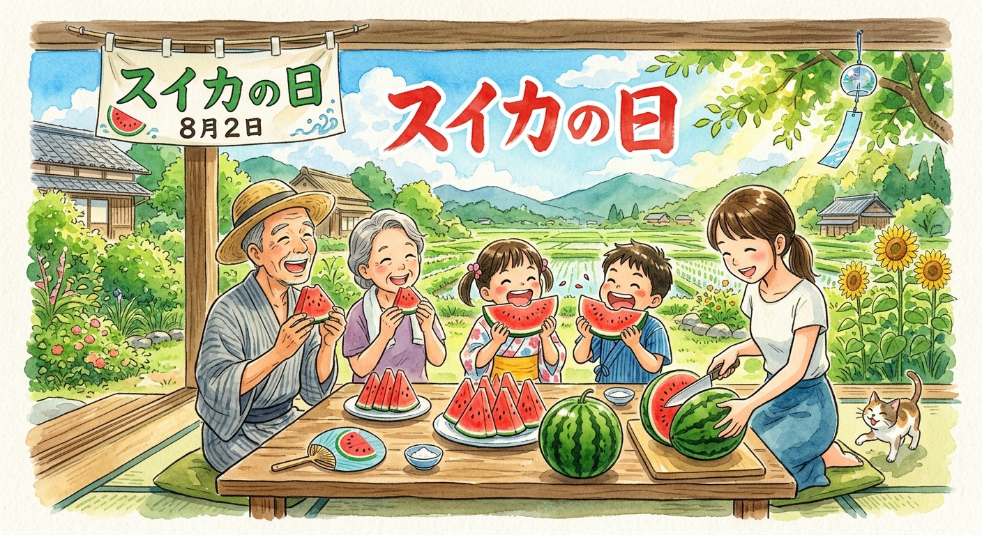 今日は　スイカの日ですの画像